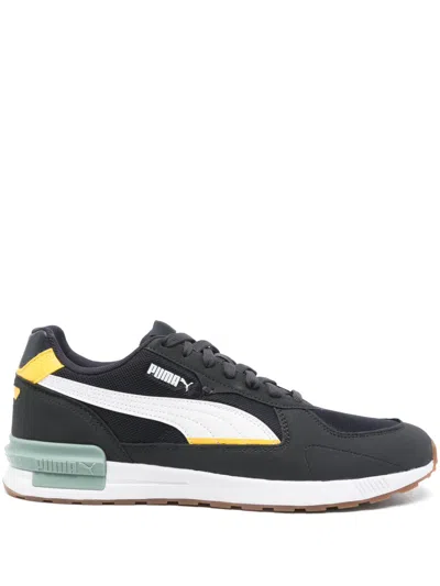 Puma Graviton Sneakers In New Navy- White-yellow