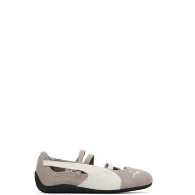Puma Gray Speedcat Ballet Suede Sneakers In Multi