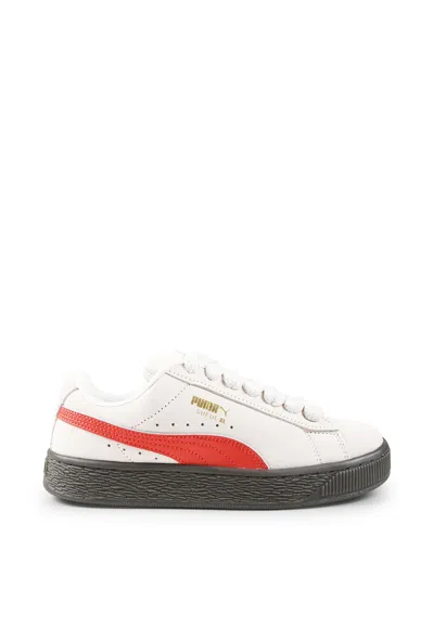 Puma Grey Sneakers For Kids In Gray