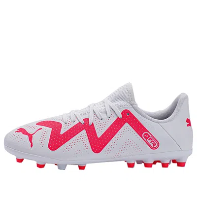 Puma (gs)  Future Play Mg Jr 'white Pink' In Multi