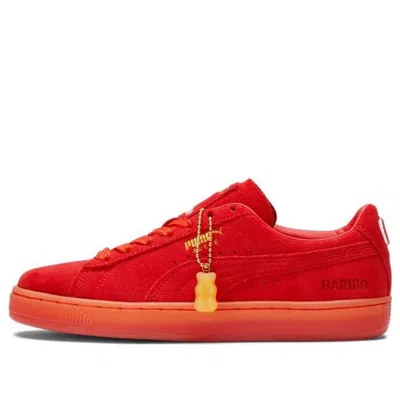 Puma (gs)  Haribo X Suede 'poppy Red' In Animal Print