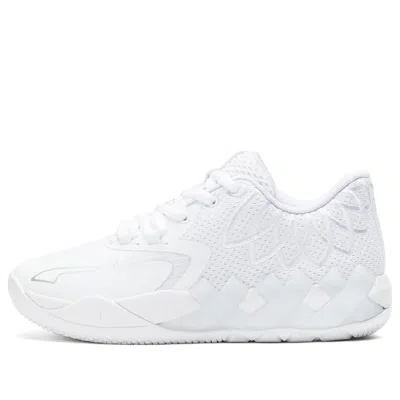 PUMA (GS) PUMA MB.01 LOW LAMELO BALL 'TEAM COLORS - TRIPLE WHITE'