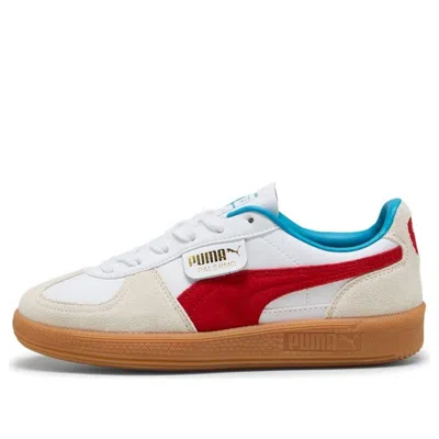 Puma (gs)  Palermo Leather 'white Red' In Multi