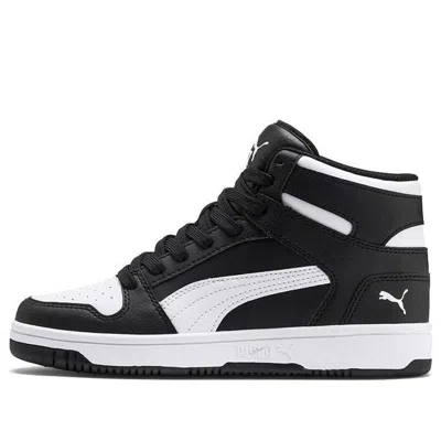 Puma (gs)  Rebound Lay Up Sl Mid-high Board Shoes Black/white