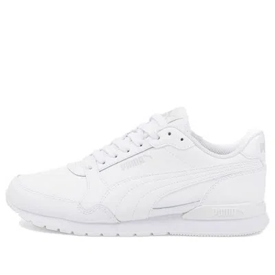 Puma (gs)  St Runner V3 Leather 'triple White'