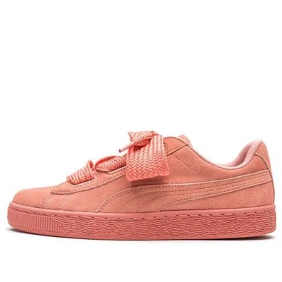 Puma (gs)  Suede Heart 'desert Flower' In Pink
