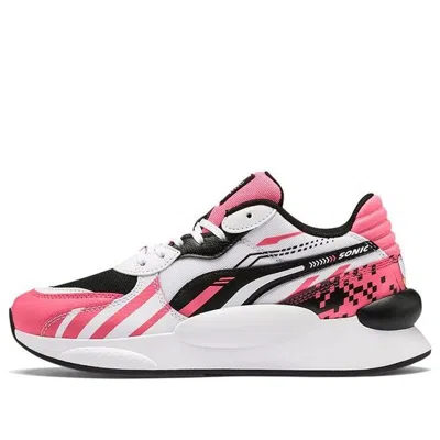 Puma (gs) Sonic X  Rs 9.8 Low Running Shoes Black/white/pink