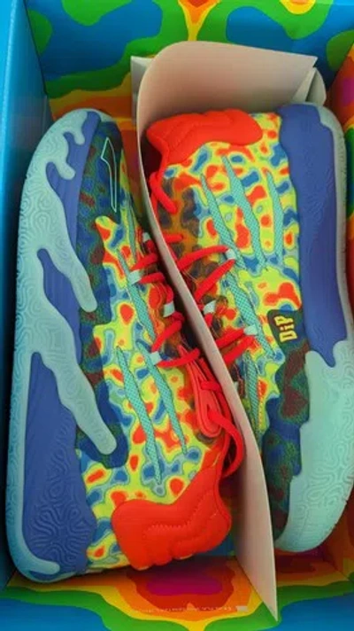 Pre-owned Puma Guttermelo Size 10  Mb.03 Gutter Cat Gang Lamelo Ball Rare Nft Shoe In Multicolor