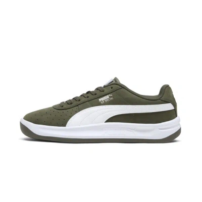 Puma Gv Special Olive Men's Sneakers In Dark Olive- White- Silver
