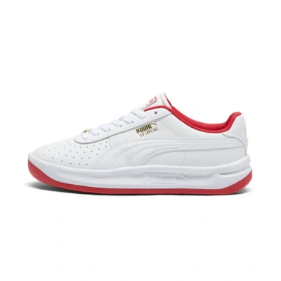 Puma Gv Special Sneakers In White-pop Red- Gold