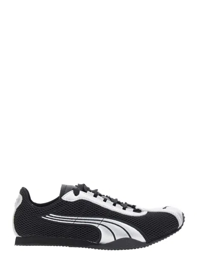 PUMA 'H-STREET OG' BLACK LOW TOP PERFORATED SNEAKERS WITH MAXI LOGO ON THE TONGUE IN TECH FABRIC UNISEX