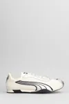 Puma H-street Og Sneakers In White Leather And Fabric In White