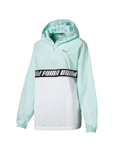 Puma Half-zip Windbreaker In Green