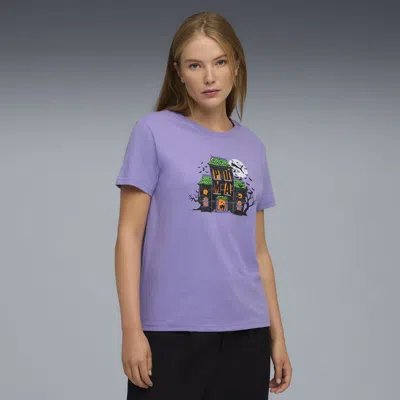Puma Halloween Women's T-shirt In Purple