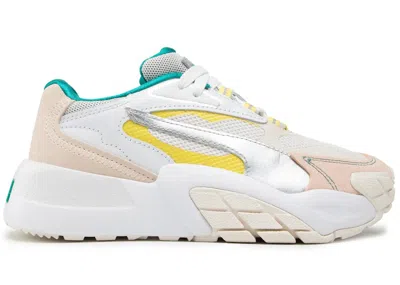 Pre-owned Puma Hedra Oq Ocean Queen (women's) Sneakers In Eggnog/white/cloud Pink