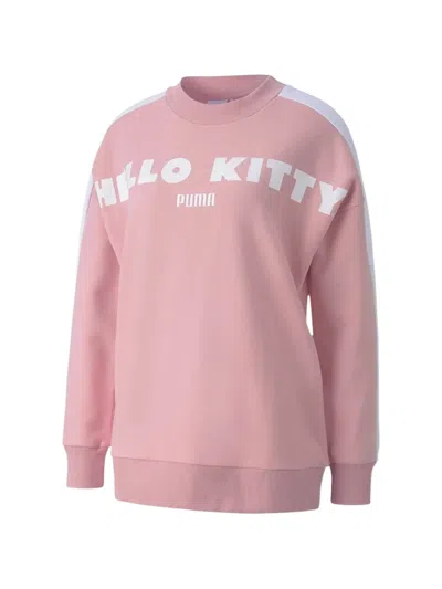 Puma Hello Kitty Crew-neck Sweatshirt In Pink