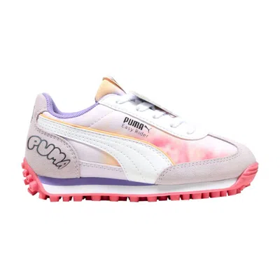 Pre-owned Puma Hello Kitty X Easy Rider Little Kid 'hello Kitty And Friends Tie Dye' | Purple | Kid's Size 12