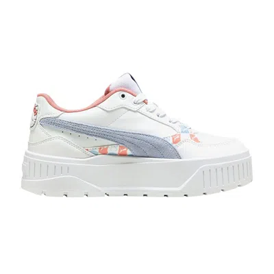 Pre-owned Puma Hello Kitty X  Karmen 2 Idol Jr 'white Grey Pink' | Kid's Size 6