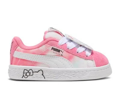 Puma Babies'  Hello Kitty X  Suede Xl Toddler 'hello Kitty And Friends Tie Dye' In Pink