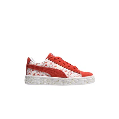 Pre-owned Puma Hello Kitty X Suede Classic Infant 'bright Red' | Infant Size 7