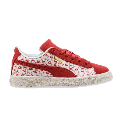 Pre-owned Puma Hello Kitty X Suede Classic Ps 'bright Red'
