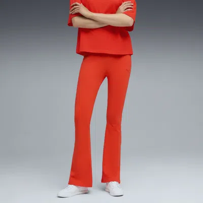 Puma Her High-waist Leggings Women In Red