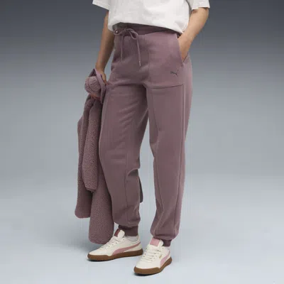 Puma Her High-waist Sweatpants Women In Pink