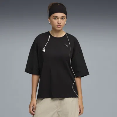Puma Her Women's Oversized T-shirt In Black