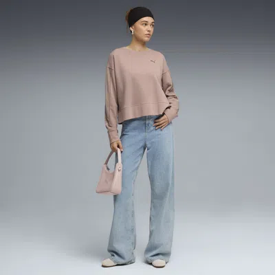 Puma Her Women's Relaxed Crew Neck Sweatshirt In Neutral