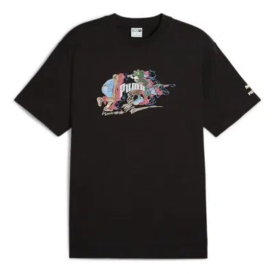 Puma Herren Team For The Fanbase T-shirt 'black'