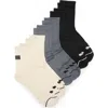 Puma High-cut 6-pack Quarter Training Socks In Light Pastel Grey