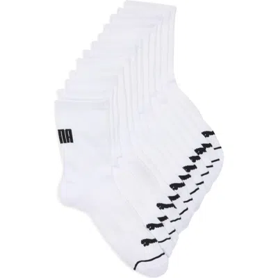 Puma High-cut 6-pack Quarter Training Socks In Multi