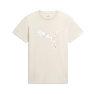 Puma Holiday Metallic Women's T-shirt In Desert Dust