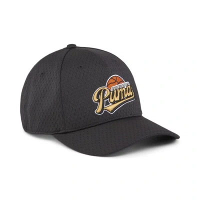 Puma Hometown Heroes Curved Brim Cap In Black