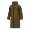 Puma Hooded Down Coat Jacket 'brown' In Green