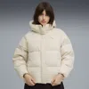 Puma Hooded Down Puffer Jacket Women In White