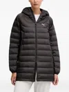 Puma Hooded Logo-detail Puffer Jacket In Black
