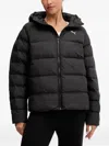 Puma Hooded Puffer Jacket In Black