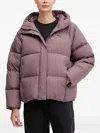 Puma Hooded Puffer Jacket In Purple