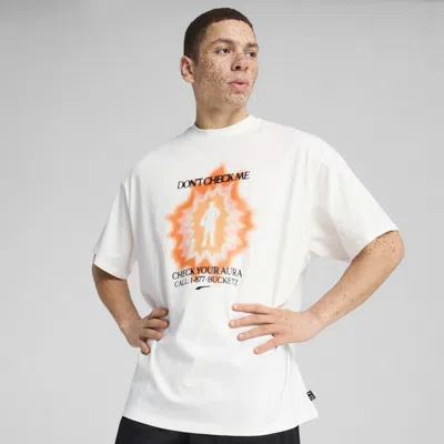 Puma Hoop Dreamz Oversized T-shirt In White