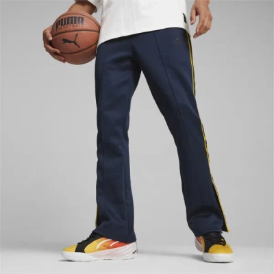 Puma Hoops Men's Basketball Double Knit Pants In Club Navy