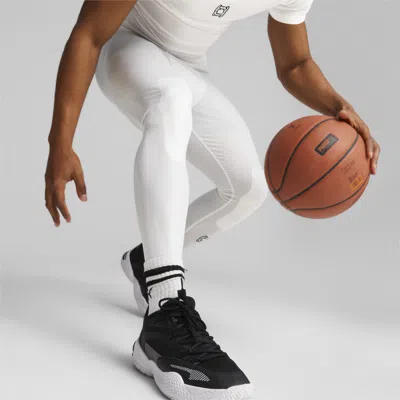 Puma Hoops Men's Full Length Baselayer Basketball Tight In White