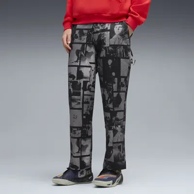 Puma Hoops X E.t. Men's Twill Pants In Black