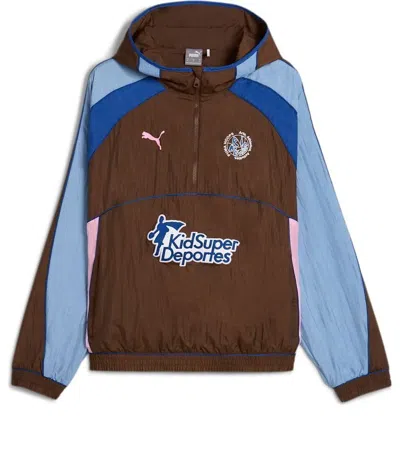 Puma Mens  Hoops X Kidsuper Track Jacket In Chestnut Brown