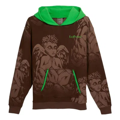 Puma Hoops X Lafrance Hoodie 'brown Green' In Multi