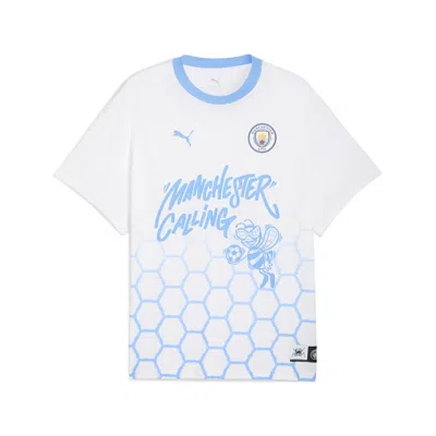 Puma Hoops X Manchester City Basketball T-shirt Men In White