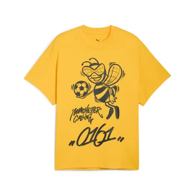 Puma Hoops X Manchester City Basketball T-shirt Men In Yellow