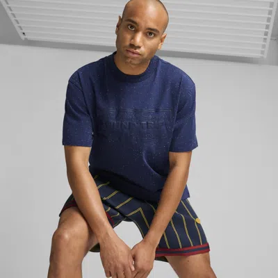 Puma Hoops X Polar Express Men's T-shirt In Blue