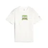 Puma Hoops X Tmnt Big Kids' Relaxed All-over Print T-shirt In White