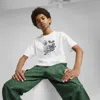 Puma Hoops X Tmnt Big Kids' Relaxed Graphic T-shirt In White